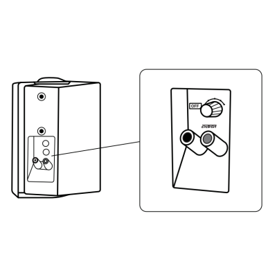 Двухполосный настенный громкоговоритель 20Вт WS-420W