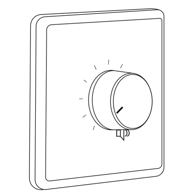 Настенный регулятор громкости 6Вт
