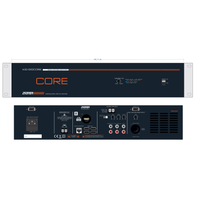 KID-120CORE Микшер-усилитель с микрокомпьютером 120Вт